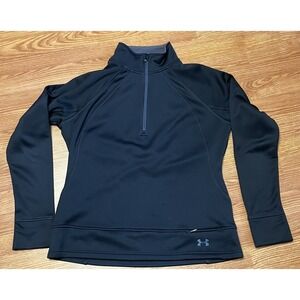 Under Armour Semi-fitted Blk Running Workout Jacket, XL Cold Gear